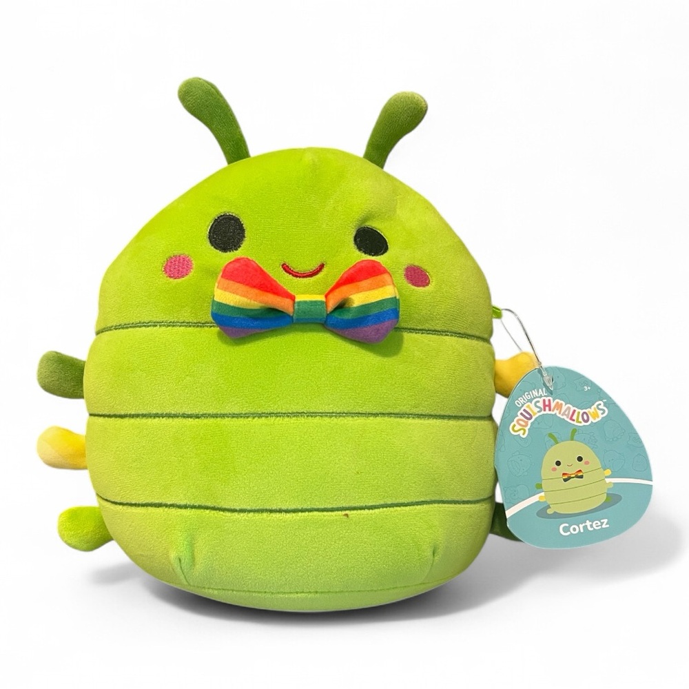 PRIDE Squishmallow ‘25 - CORTEZ 8” Rainbow Caterpillar with Tags